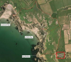 Carpark location and western crags